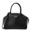 Softy Calfskin Small Supernova Handbag Black