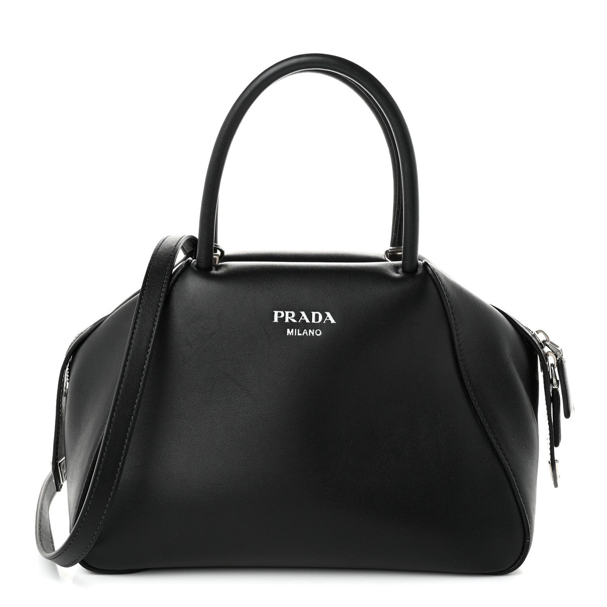 Softy Calfskin Small Supernova Handbag Black