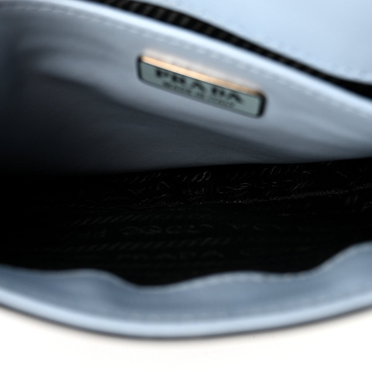 Spazzolato Cleo Flap Shoulder Bag Celeste Black