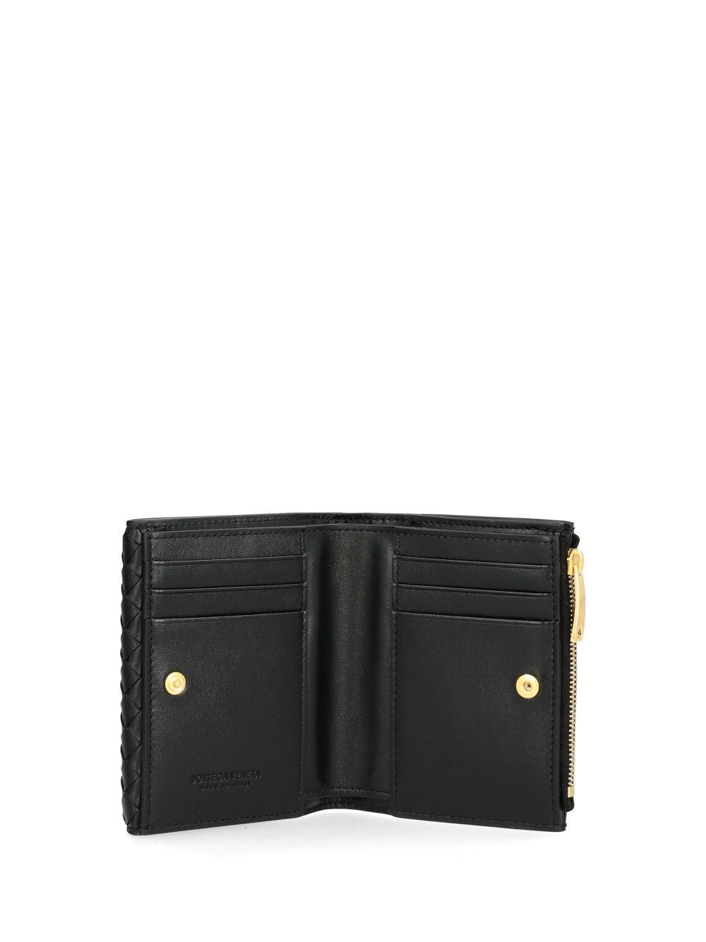 Bottega Veneta Women Small "Bi-Fold" Woven Wallet