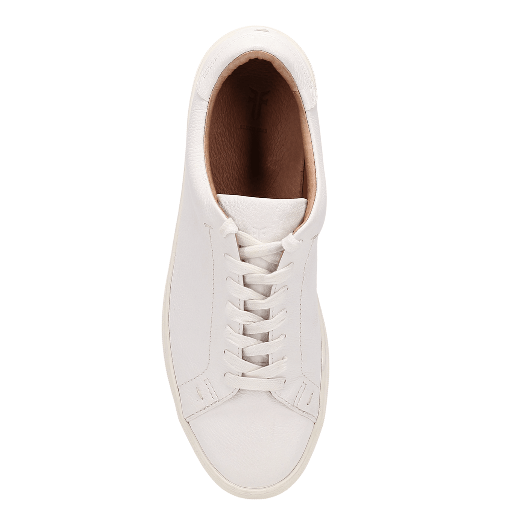 Frye Men's Astor Low Lace in White/Tumbled Cow