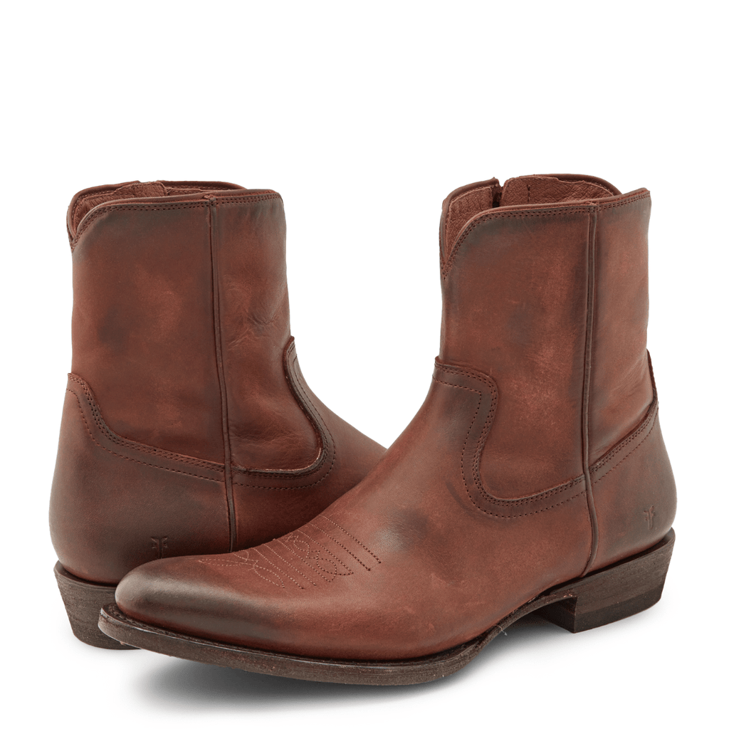 Frye Men's Austin Inside Zip in Cognac