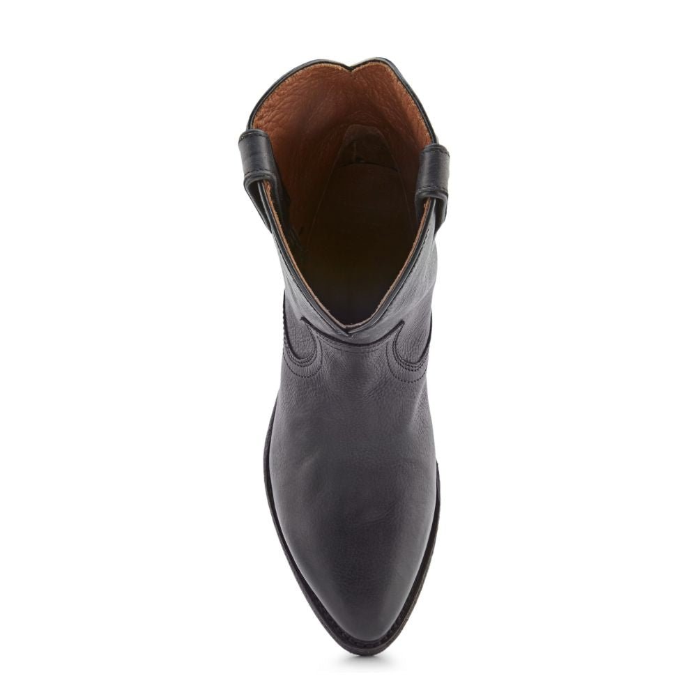 Frye Women's Billy Short in Black/Soft Tumbled Leather