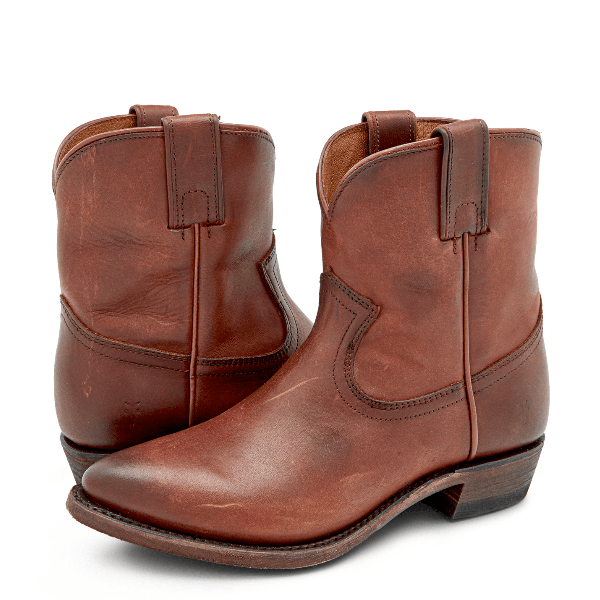 Frye Women's Billy Short in Cognac/Washed Oiled Vintage