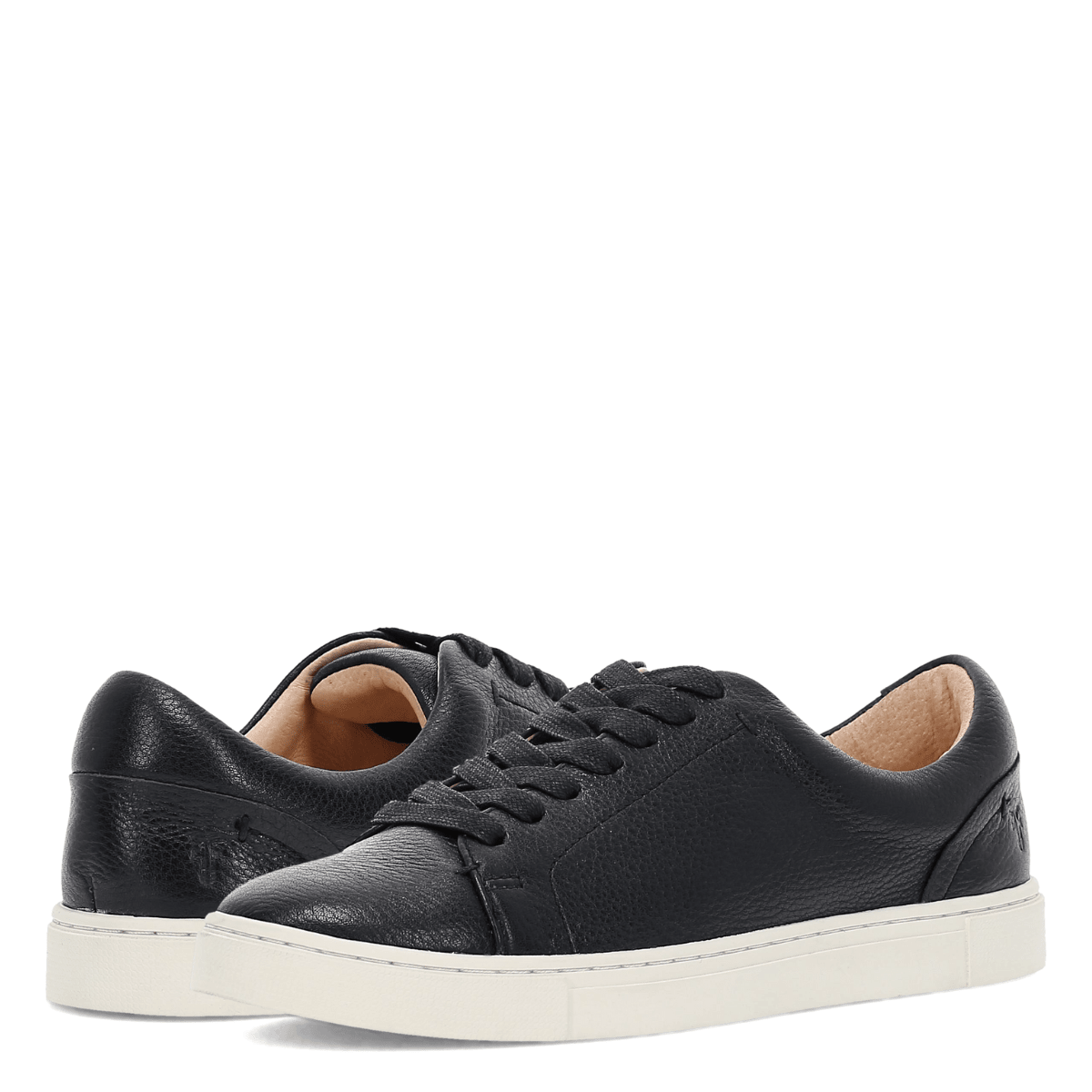 Frye Women's Ivy Low lace in Black/Polished Soft Full Grain