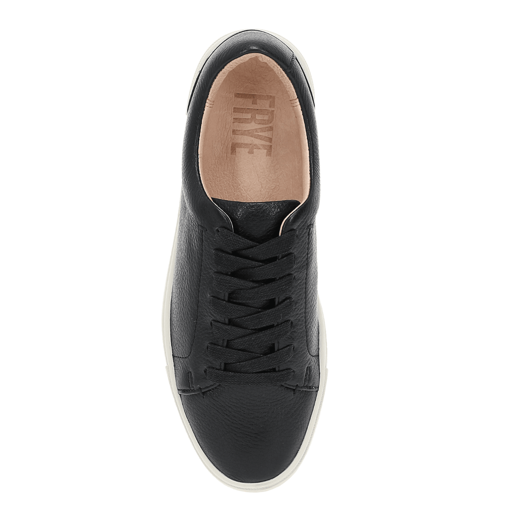 Frye Women's Ivy Low lace in Black/Polished Soft Full Grain