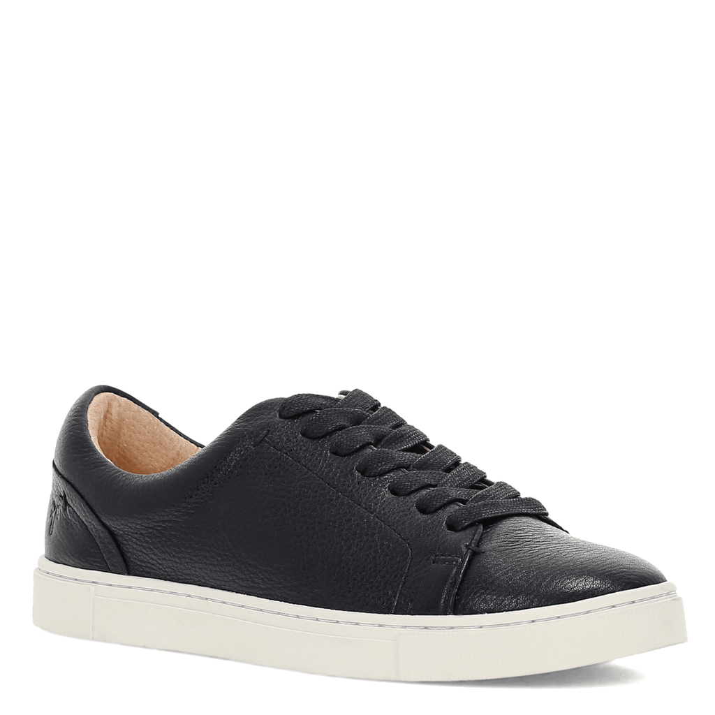 Frye Women's Ivy Low lace in Black/Polished Soft Full Grain