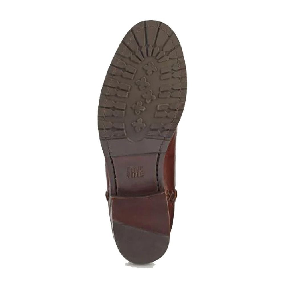 Frye Women's Melissa Double Sole Chelsea in Cognac/Vintage Pull Up Leather