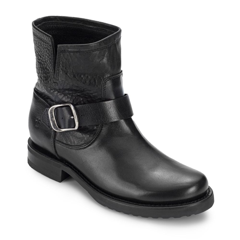 Frye Women's Veronica Bootie in Black/Soft Full Grain