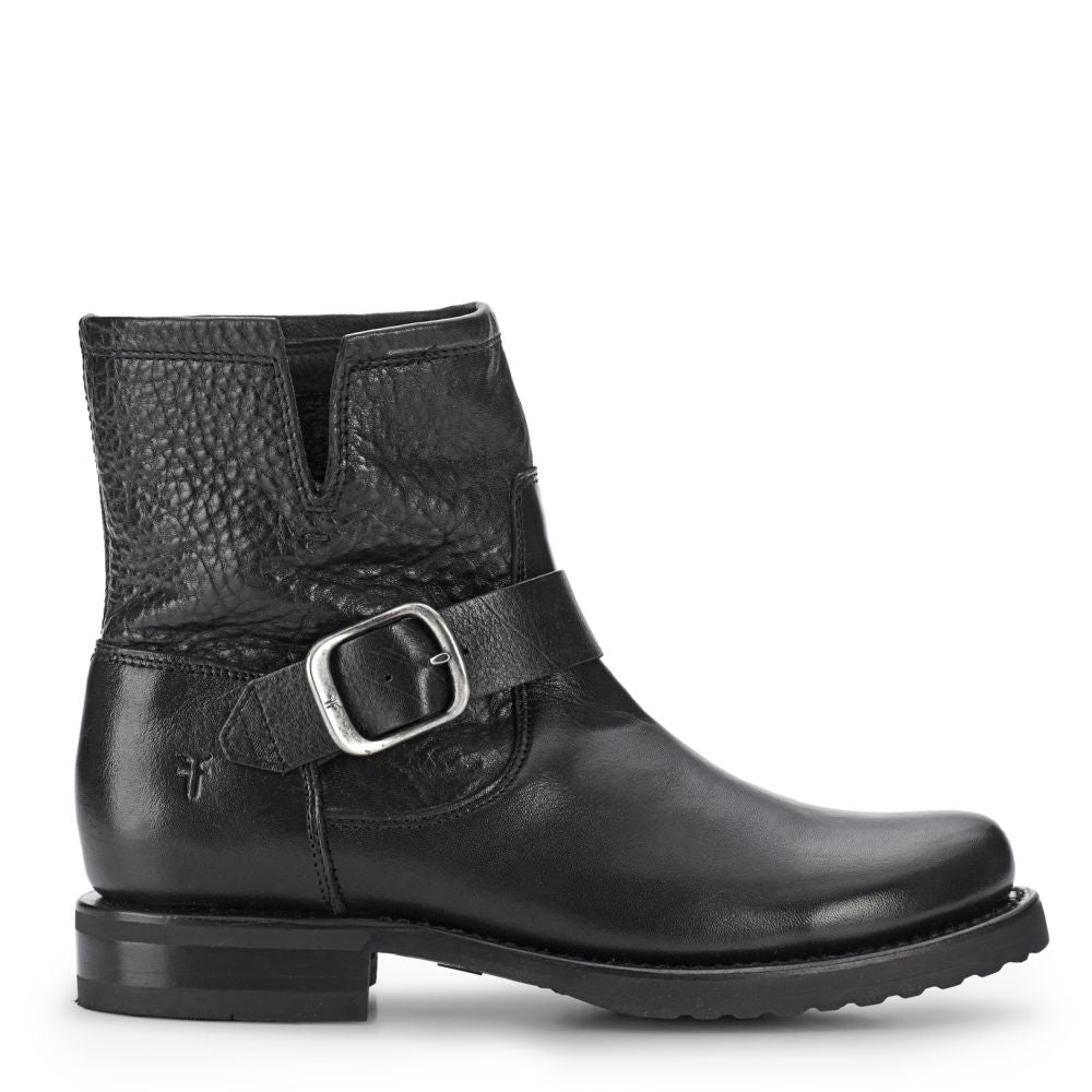Frye Women's Veronica Bootie in Black/Soft Full Grain