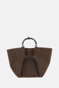 Ralph Lauren Collection Women Large "Ralph" Hammered Nubuck Tote Bag