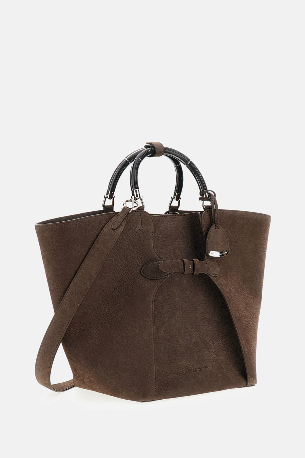Ralph Lauren Collection Women Large "Ralph" Hammered Nubuck Tote Bag