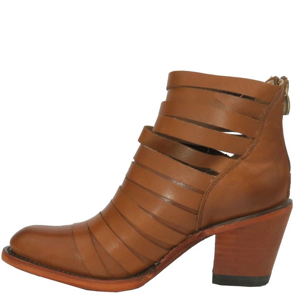 Getoutside Women's Lola Strappy Heel Boot in Maple