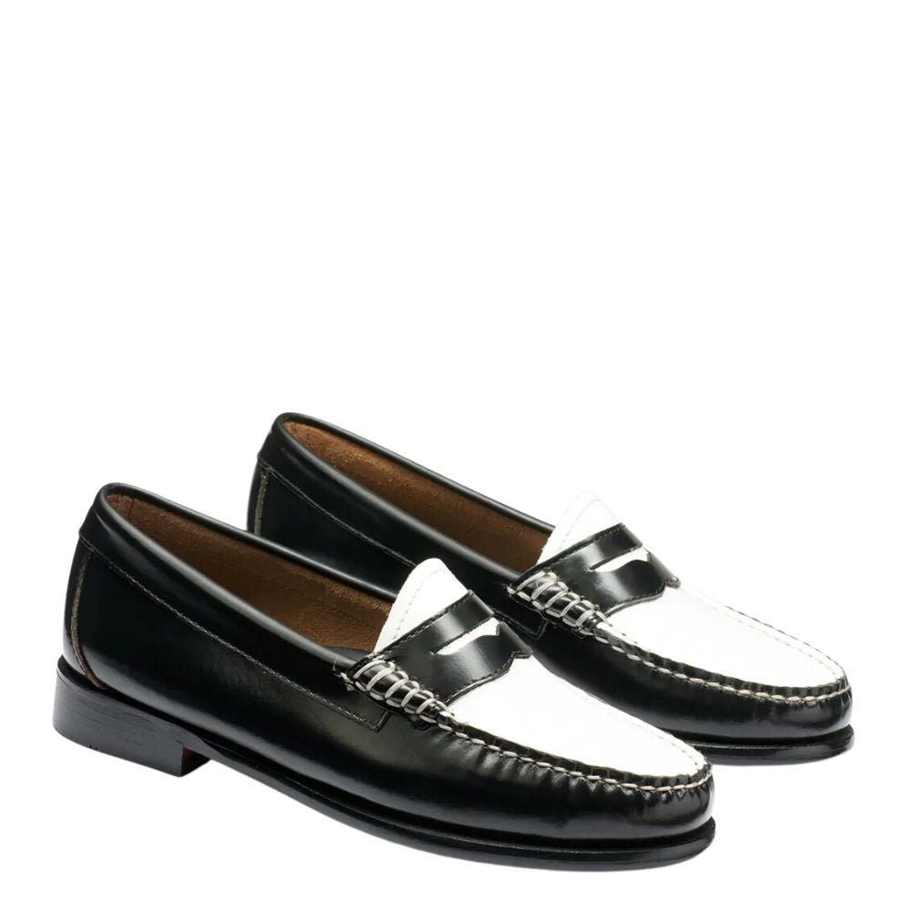 G.H. Bass Women's Whitney Weejuns Loafer in Black/White
