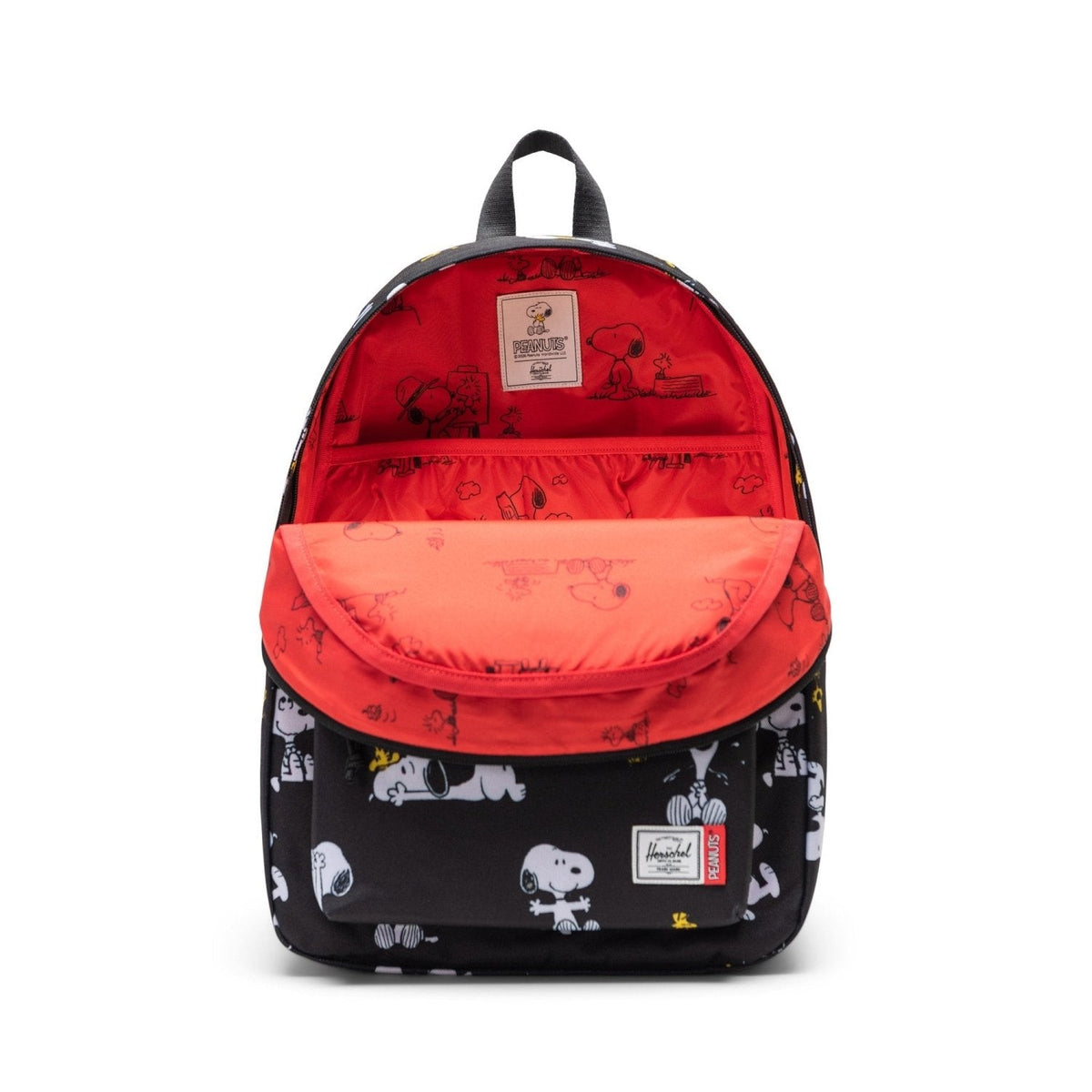 Herschel Classic Backpack Peanuts - 26L in Snoopy and Woodstock Black