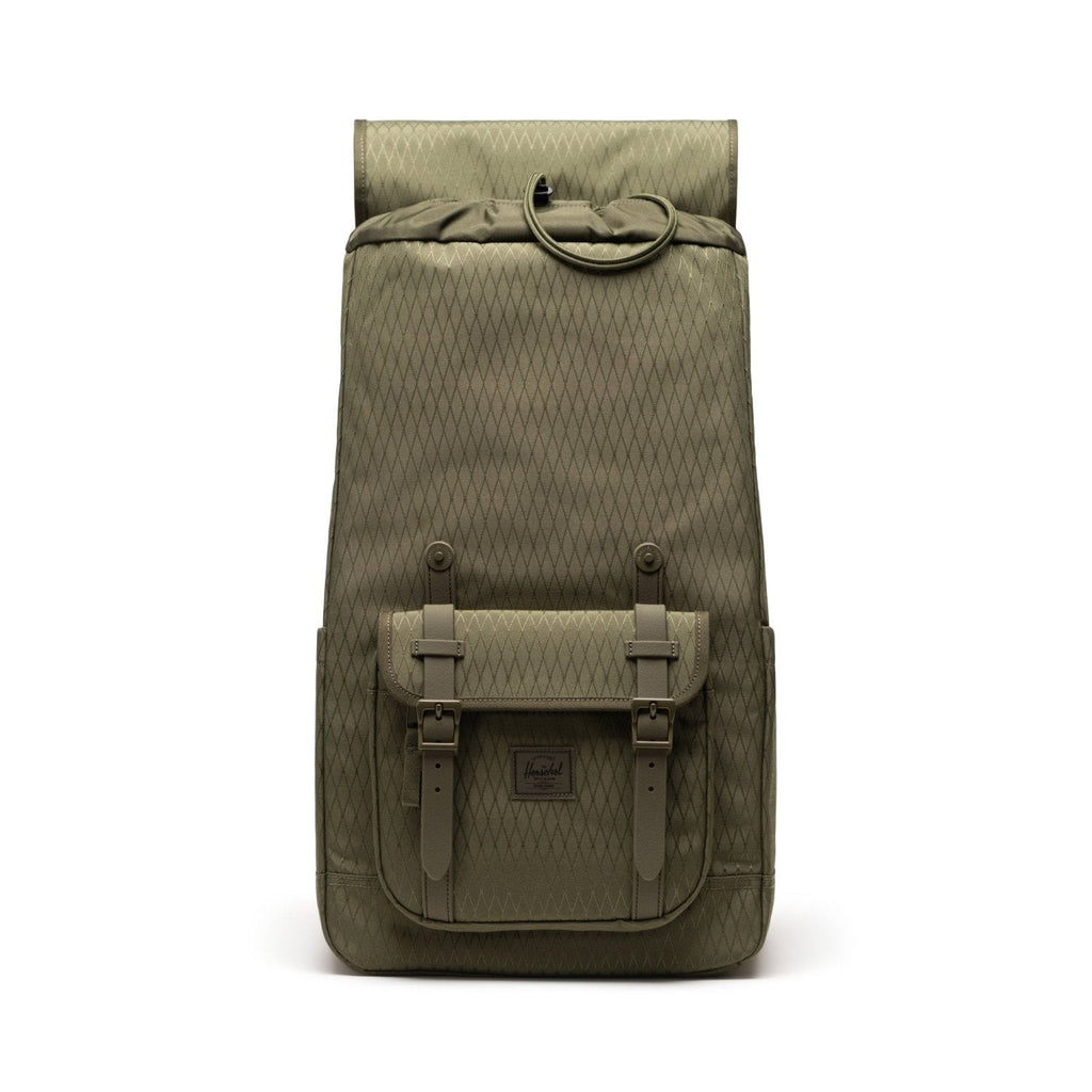 Herschel Little America Backpack in Ivy Green Diamond