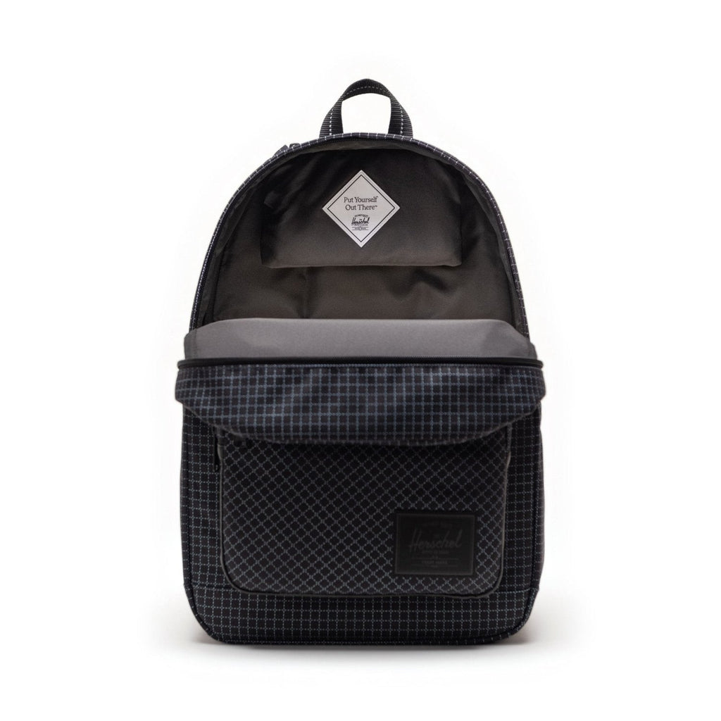 Herschel Pop Quiz Backpack in Grid Black/Black