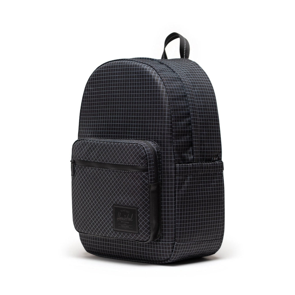 Herschel Pop Quiz Backpack in Grid Black/Black