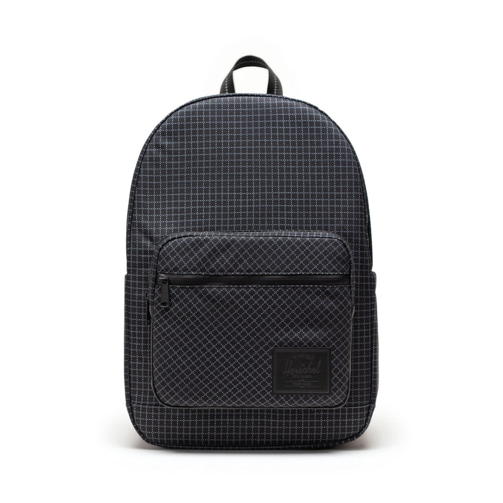 Herschel Pop Quiz Backpack in Grid Black/Black