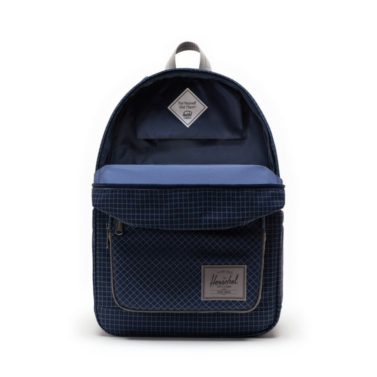 Herschel Pop Quiz Backpack in Grid Naval Academy/Magnet