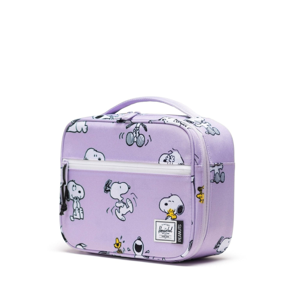 Herschel Pop Quiz Lunch Box Peanuts in Snoopy and Woodstock Pastel Lc
