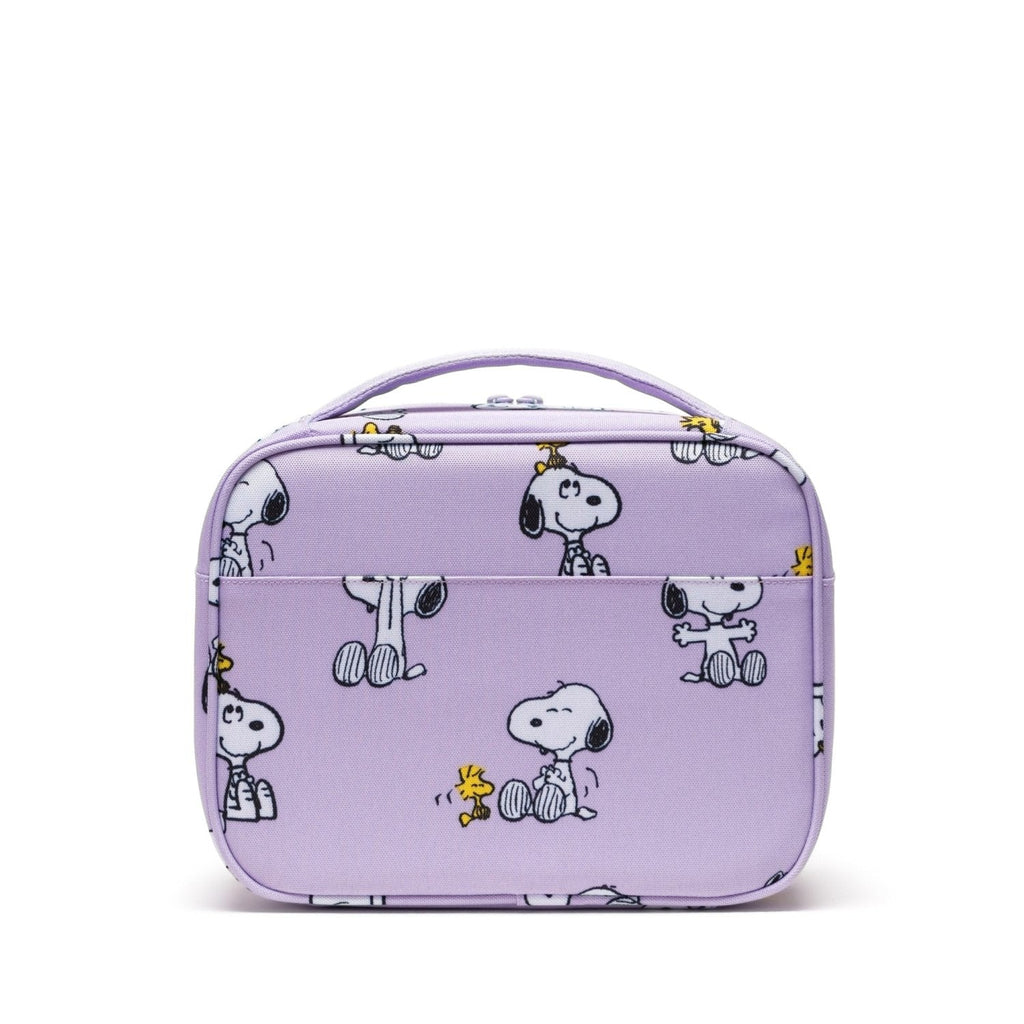 Herschel Pop Quiz Lunch Box Peanuts in Snoopy and Woodstock Pastel Lc