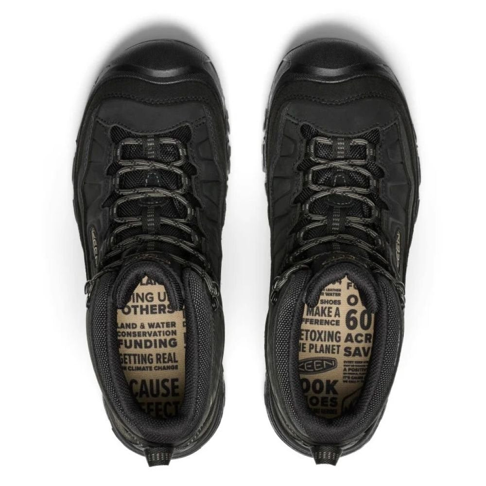 Keen Men's Targhee IV Waterproof Hiking Boot in Triple Black