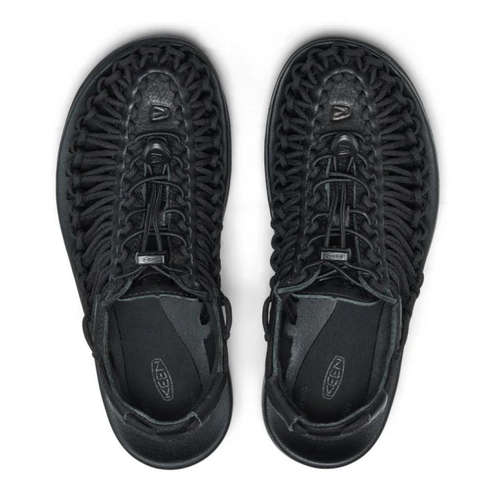 Keen Unisex Uneek PLT in Black Smooth Leather