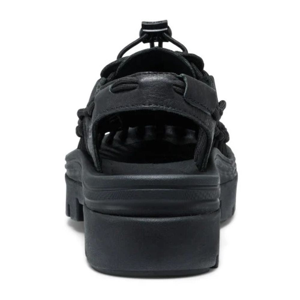 Keen Unisex Uneek PLT in Black Smooth Leather
