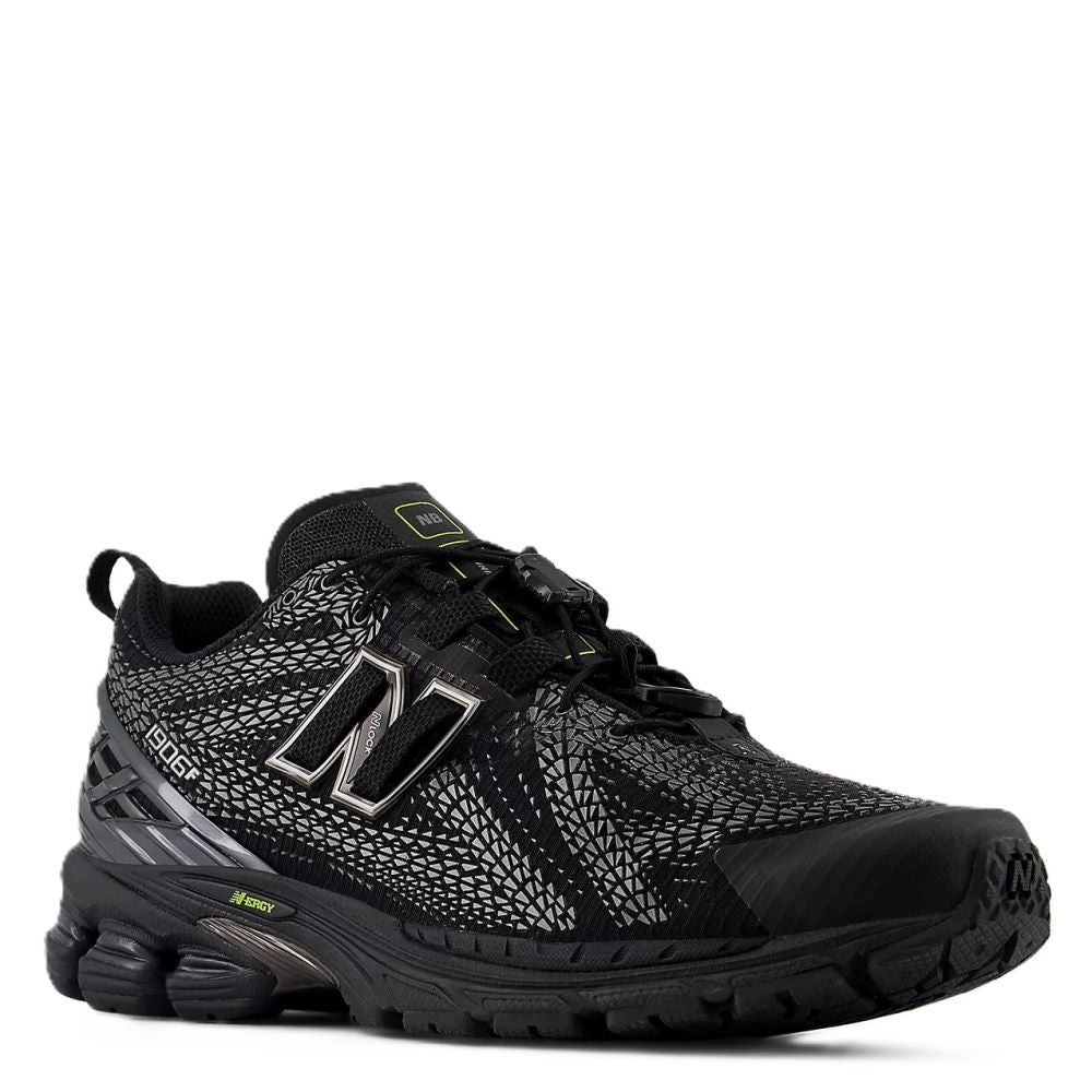 New Balance 1906F in Black with NB 103 White and Alkaline Green
