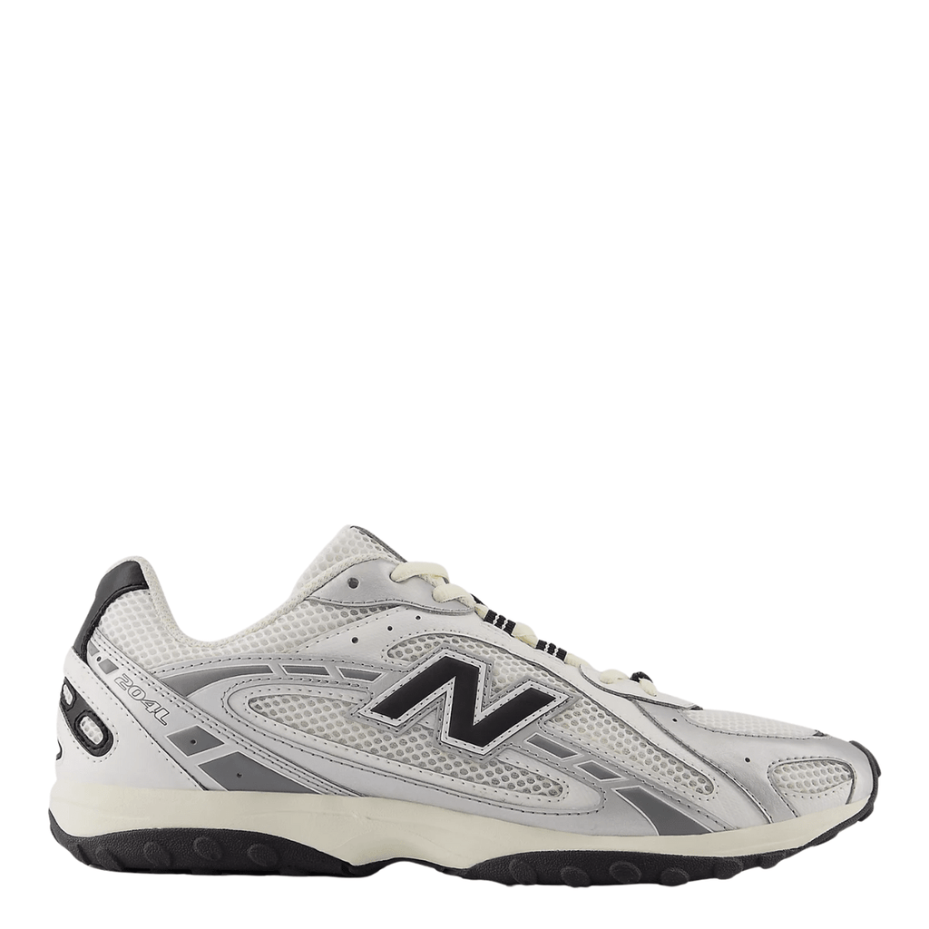 New Balance 204L in Silver Metallic with Black