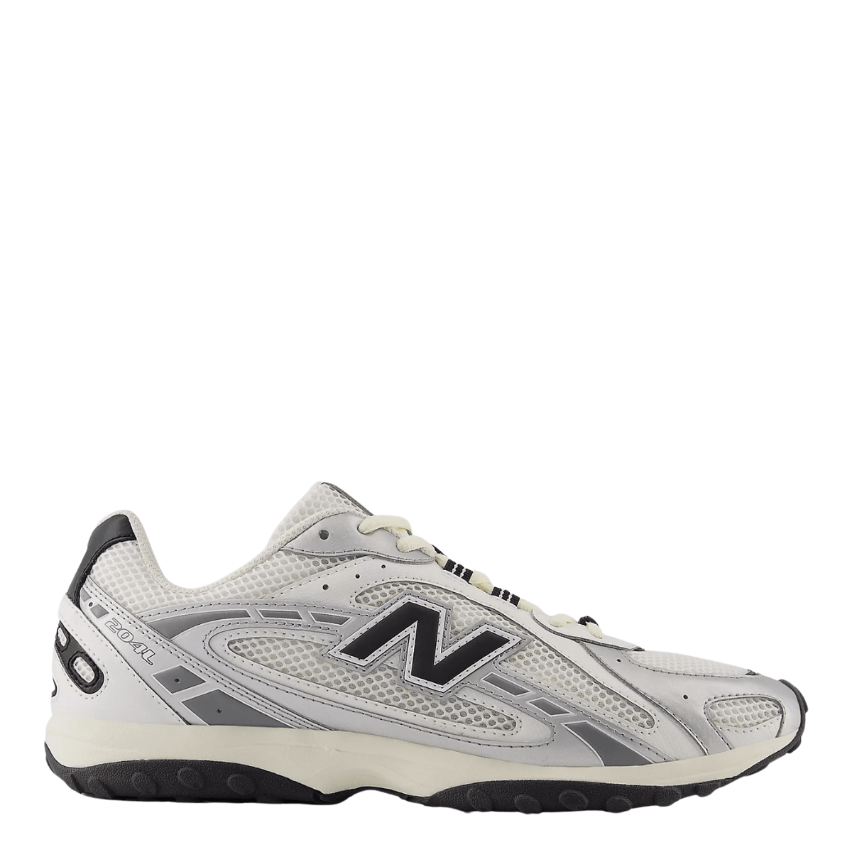 New Balance 204L in Silver Metallic with Black