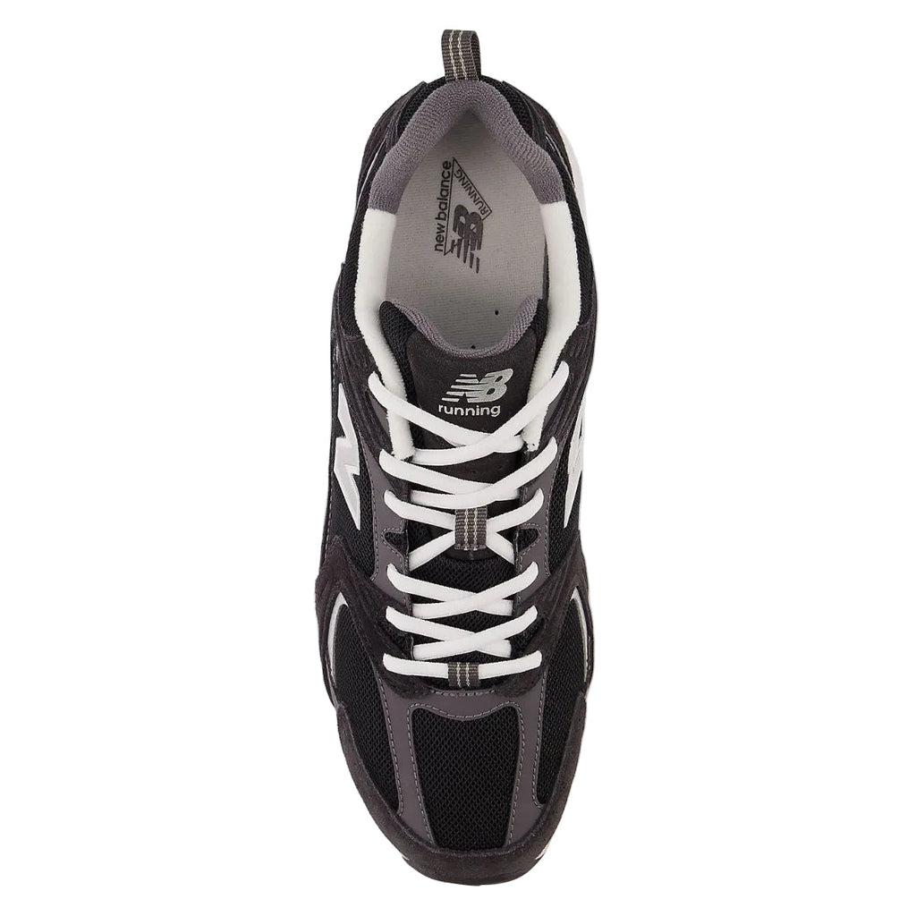 New Balance 530 in Black with Magnet and Silver Metallic