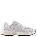 New Balance 530 in Silver Metallic with Linen