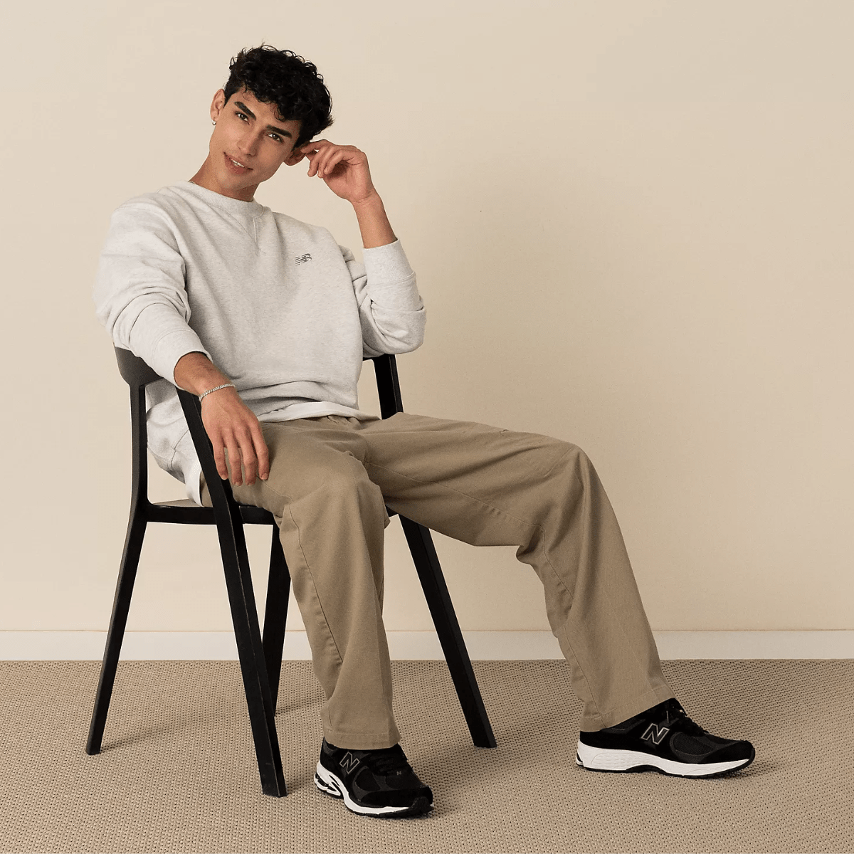 New Balance Men's 2002R in Black with Phantom and Gunmetal