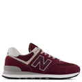New Balance Men's 574v3 in Burgundy with White