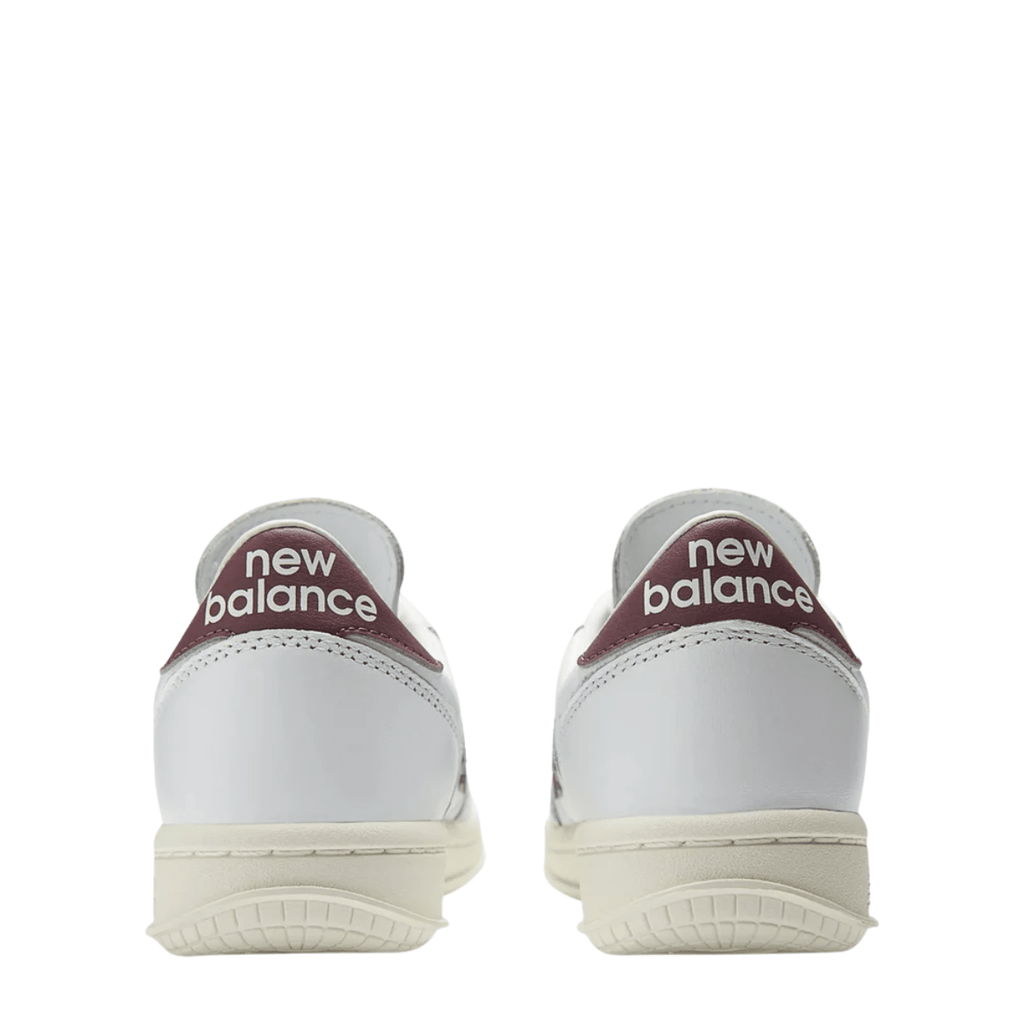 New Balance Men's T500 in White with Cherry Leather