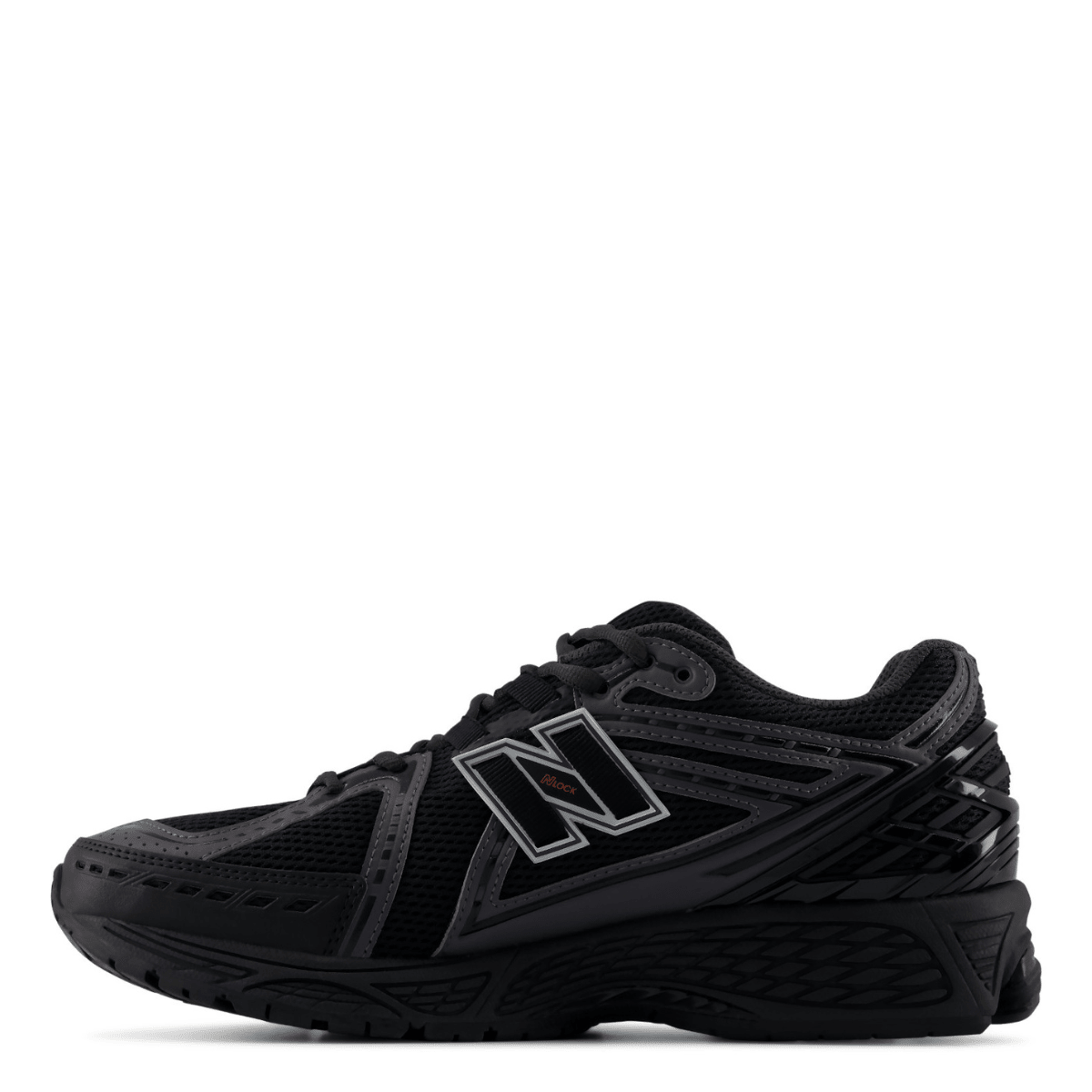 New Balance Women's 1906R in Black with Hot Tomato