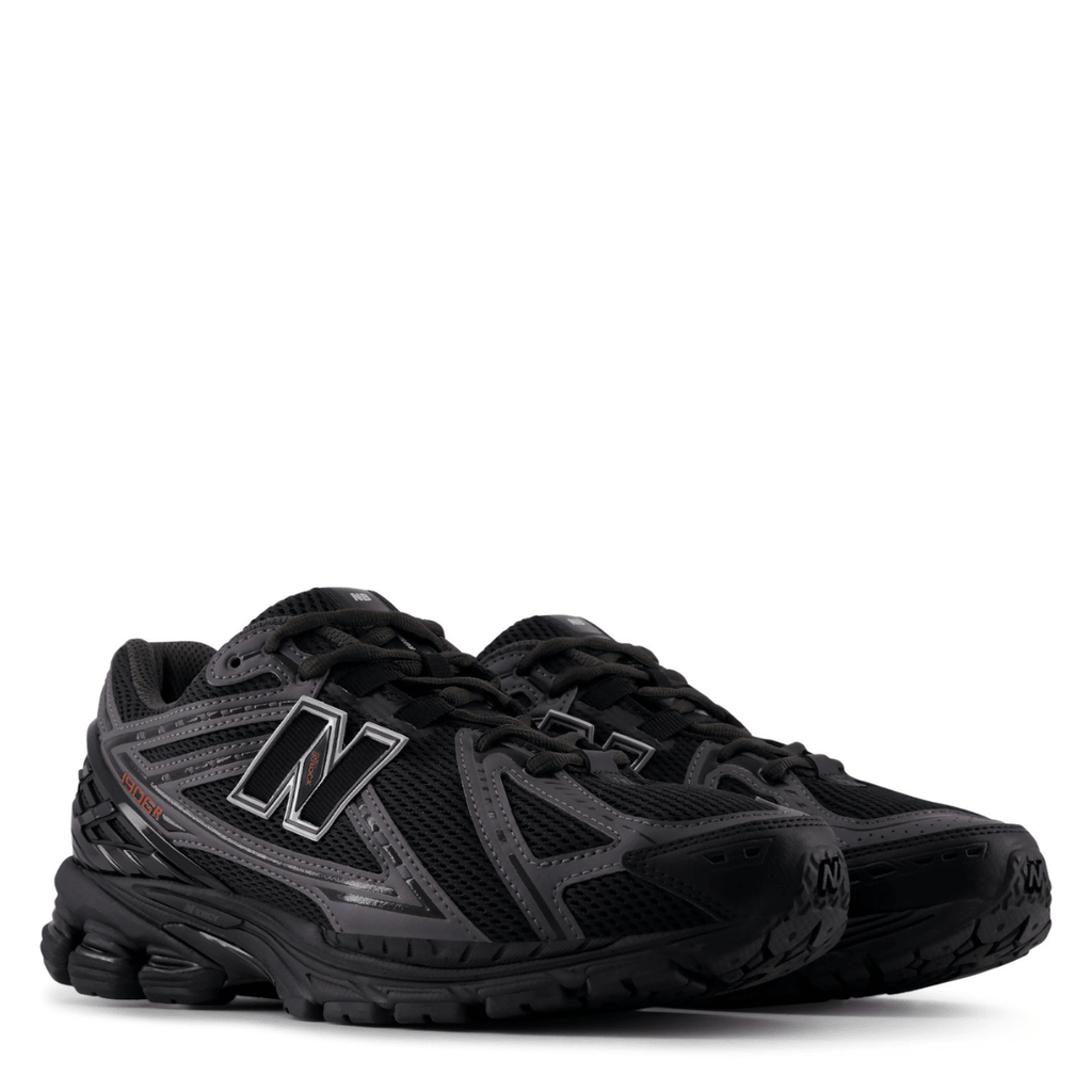 New Balance Women's 1906R in Black with Hot Tomato