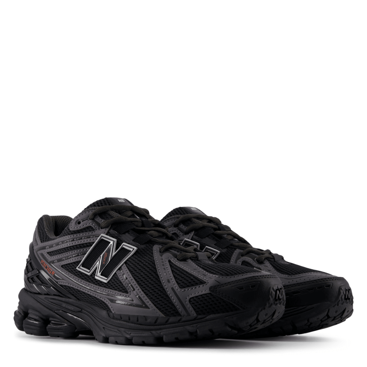 New Balance Women's 1906R in Black with Hot Tomato