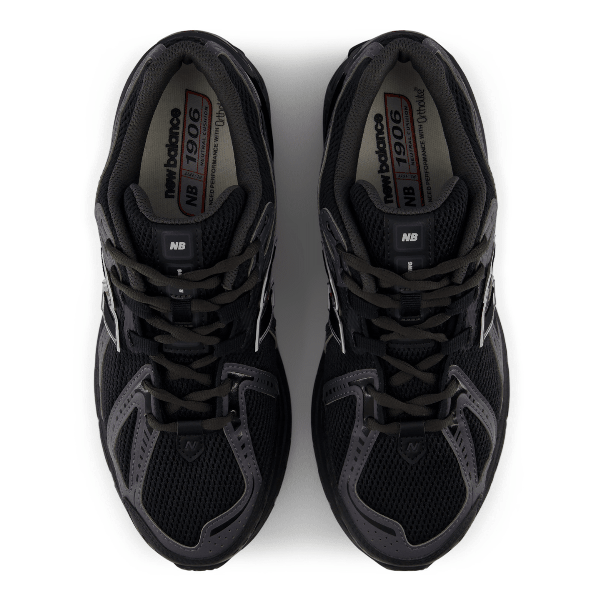 New Balance Women's 1906R in Black with Hot Tomato