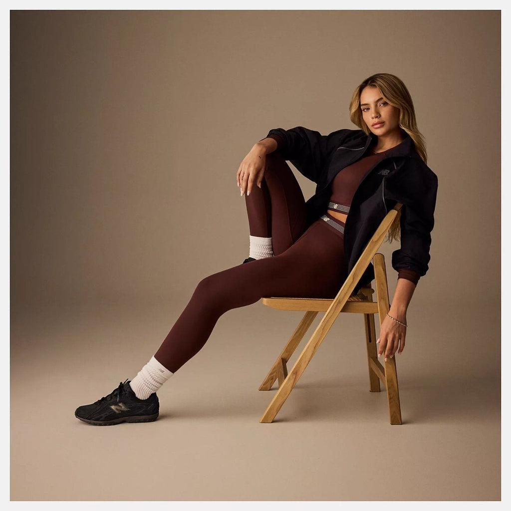 New Balance Women's 204L in Black with Black Cement
