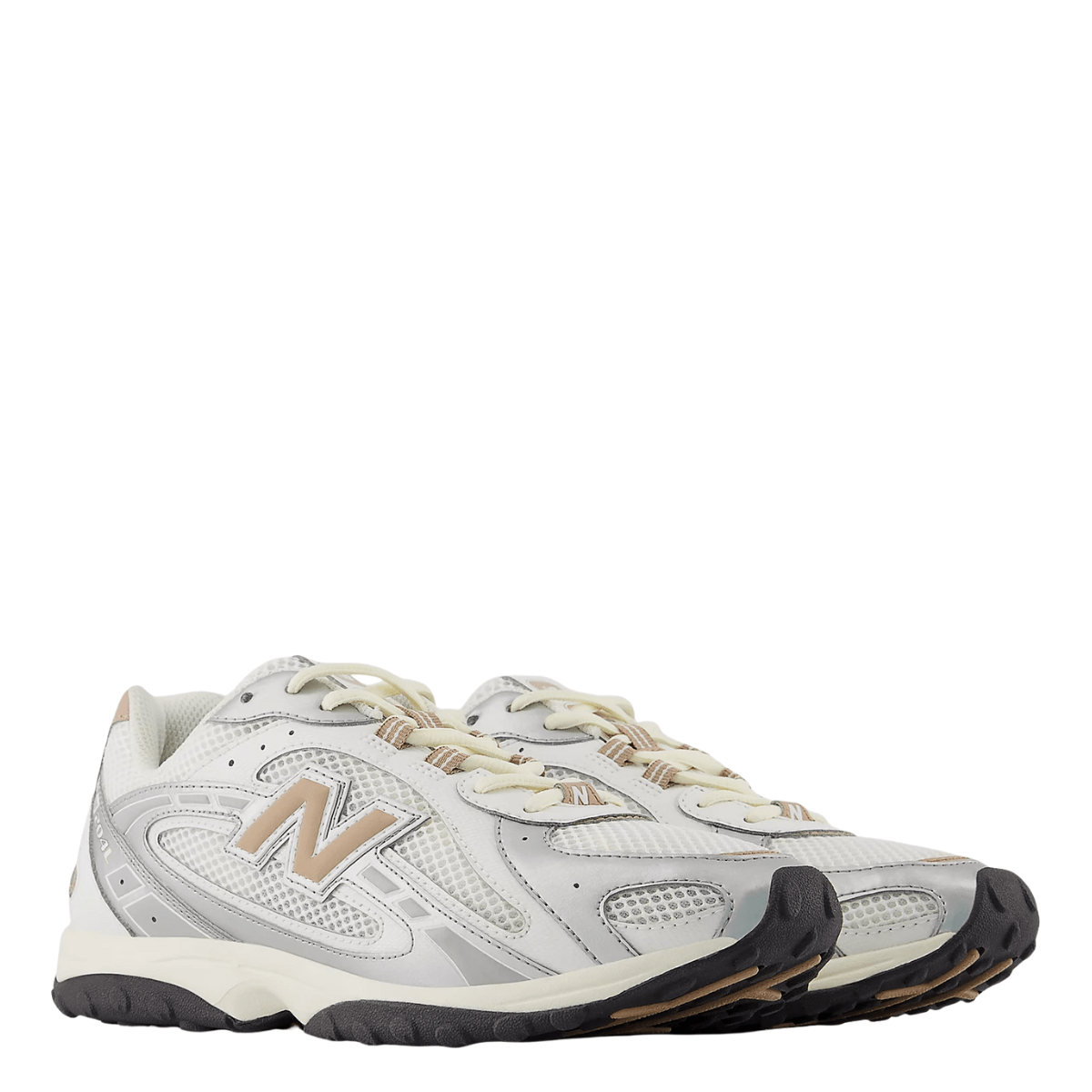 New Balance Women's 204L in Silver Metallic with Flat Taupe