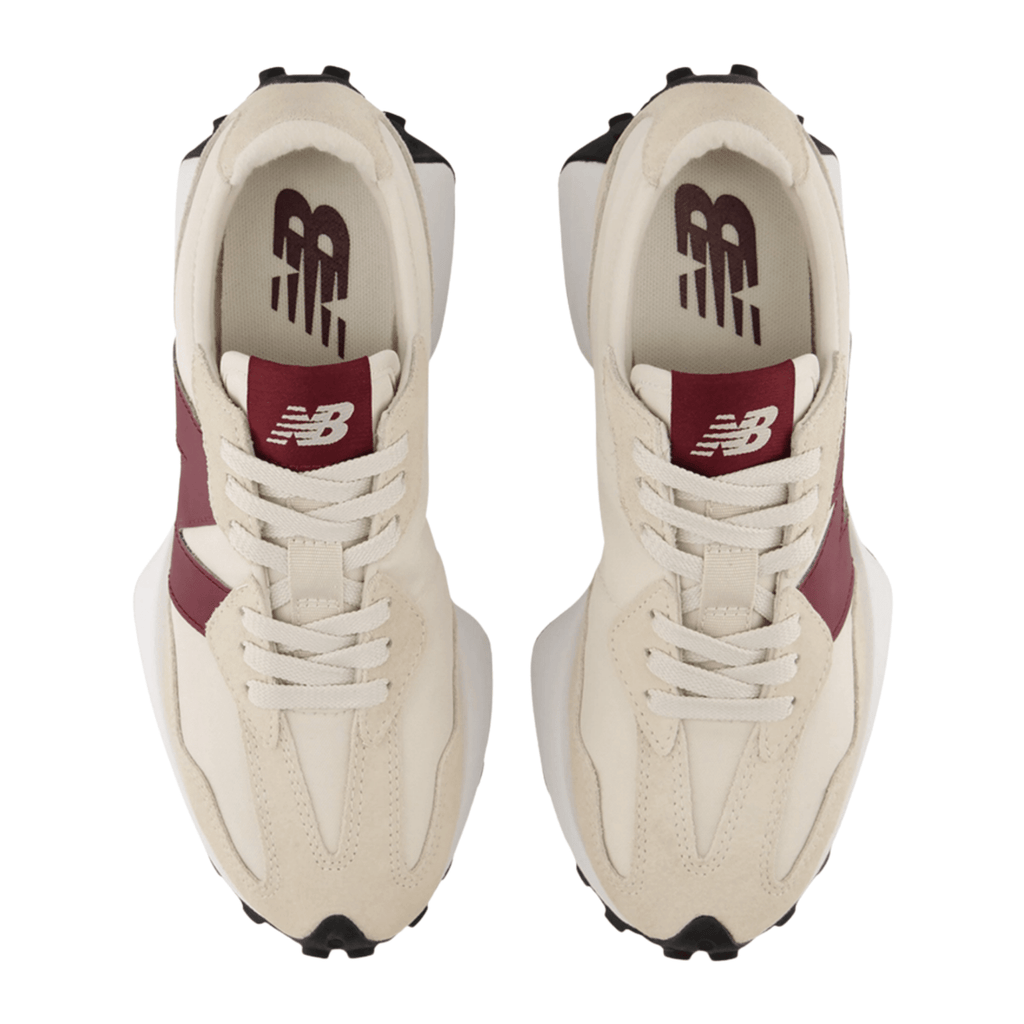 New Balance Women's 327 in Angora with Mulled Wine