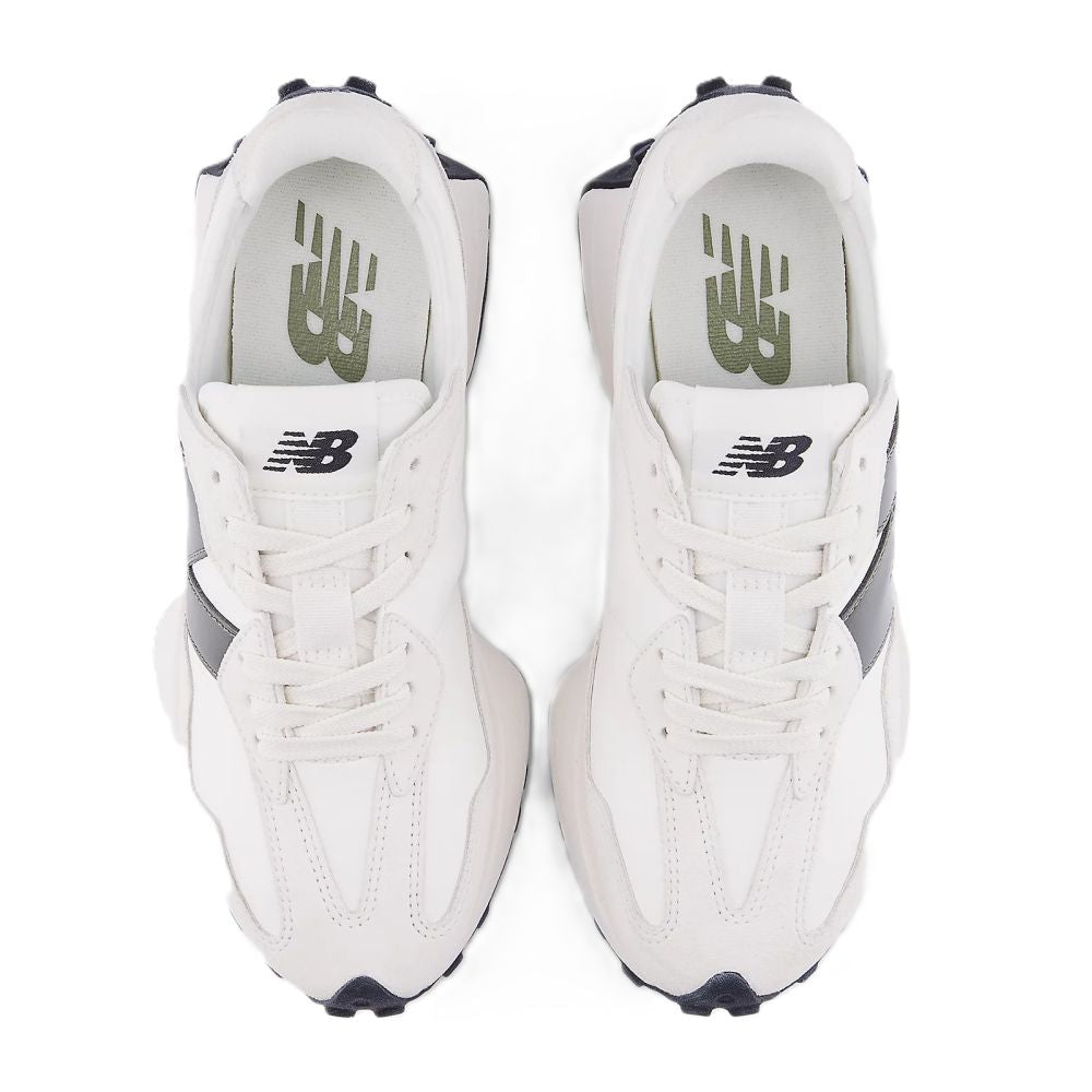 New Balance Women's 327 in Sea Salt with Dark Olivine