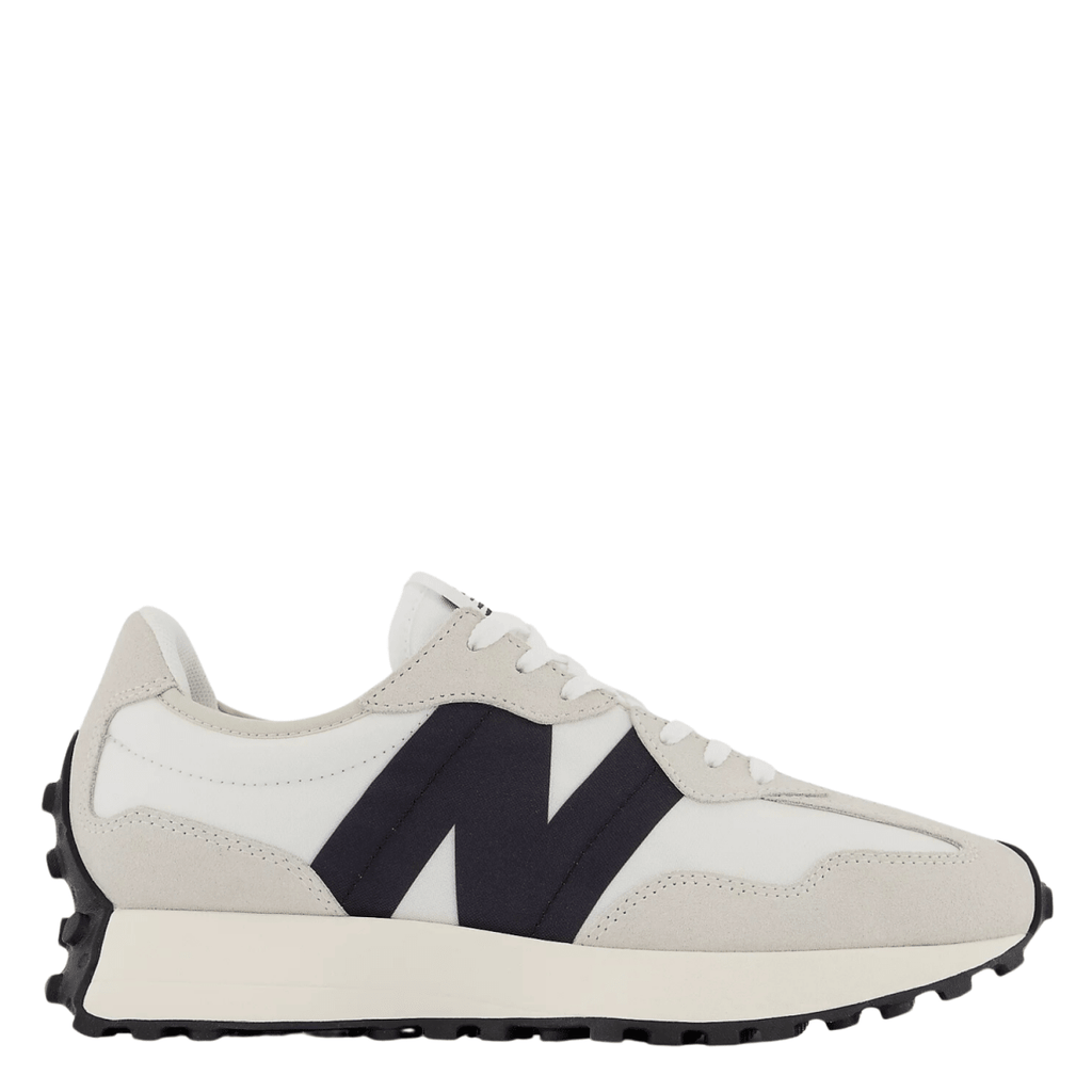 New Balance Women's 327 in Sea Salt with White and Black