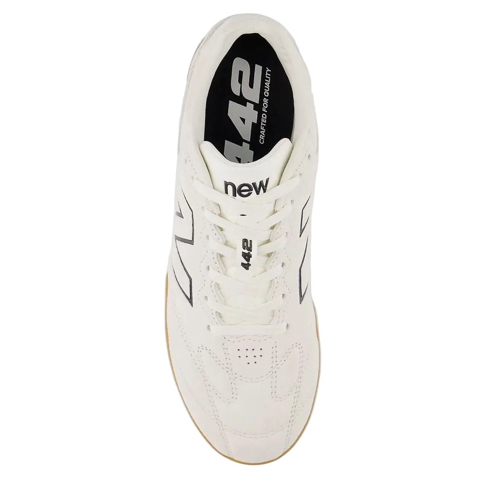 New Balance Women's 442 Elite IN LS V3 in White with Black