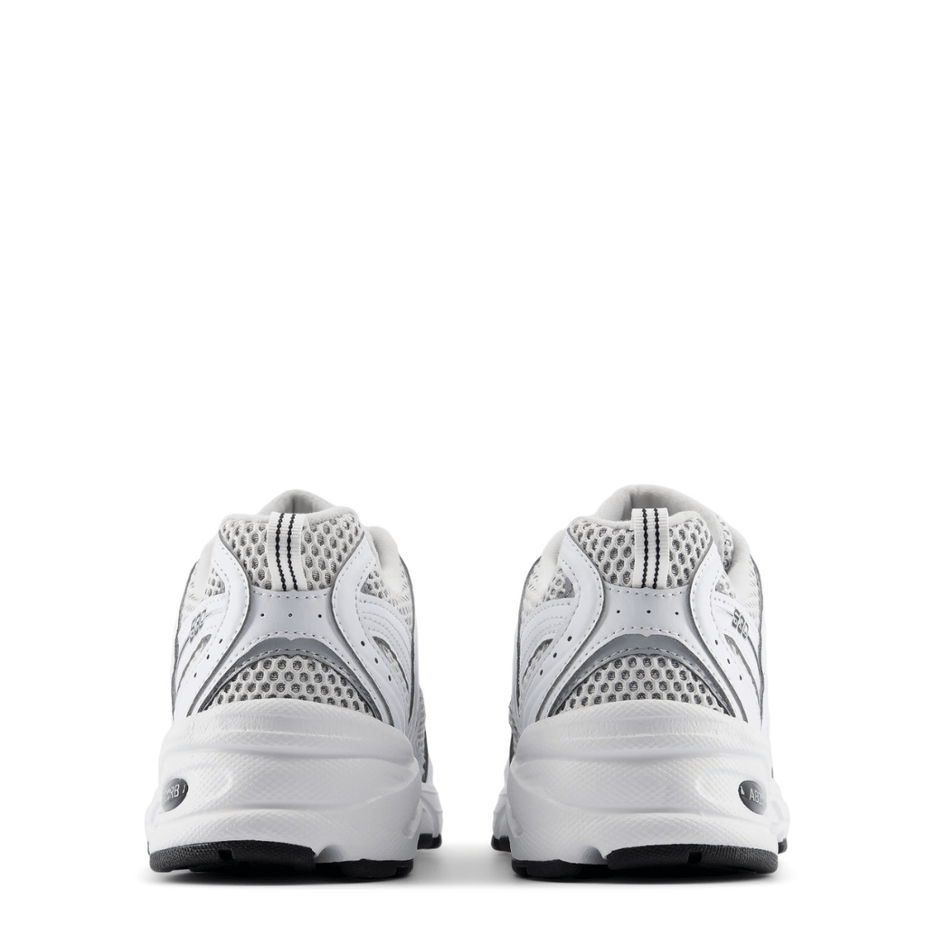 New Balance Women's 530 in White with Silver