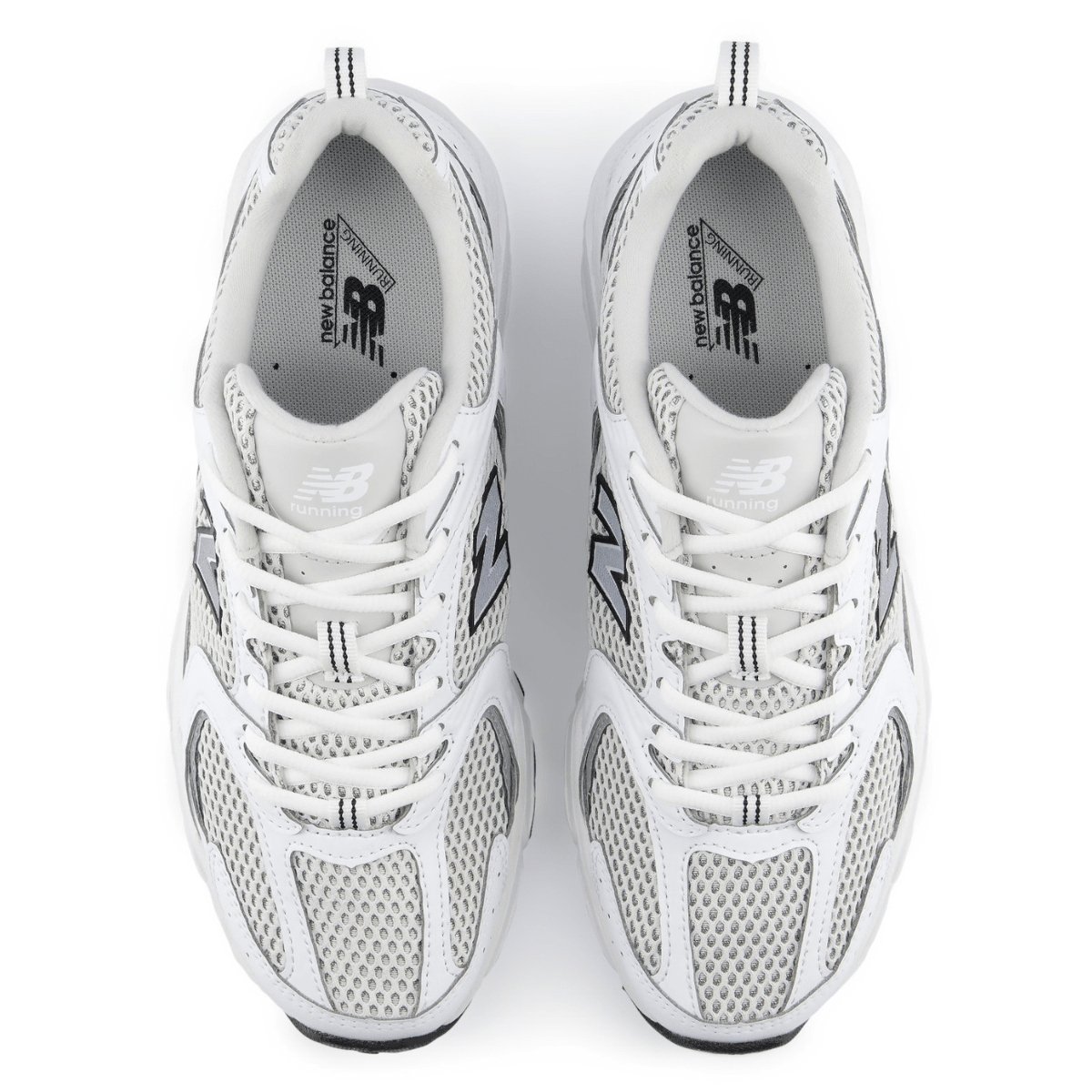 New Balance Women's 530 in White with Silver