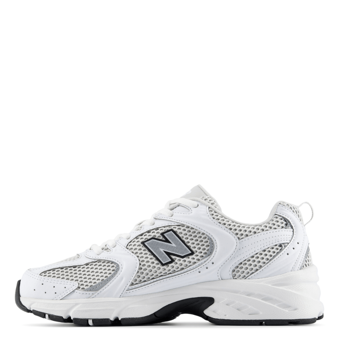New Balance Women's 530 in White with Silver